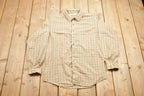 Vintage 1990s Chequers Plaid Flannel Button Up Shirt