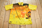Vintage Y2K Sword Anime Samurai All Around Print Button Up Shirt