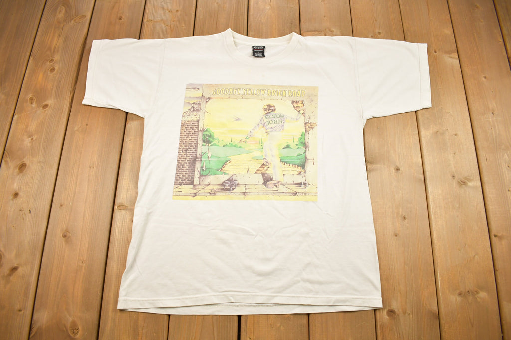 Vintage 1997 Elton John Goodbye Yellow Brick Road Band T-shirt