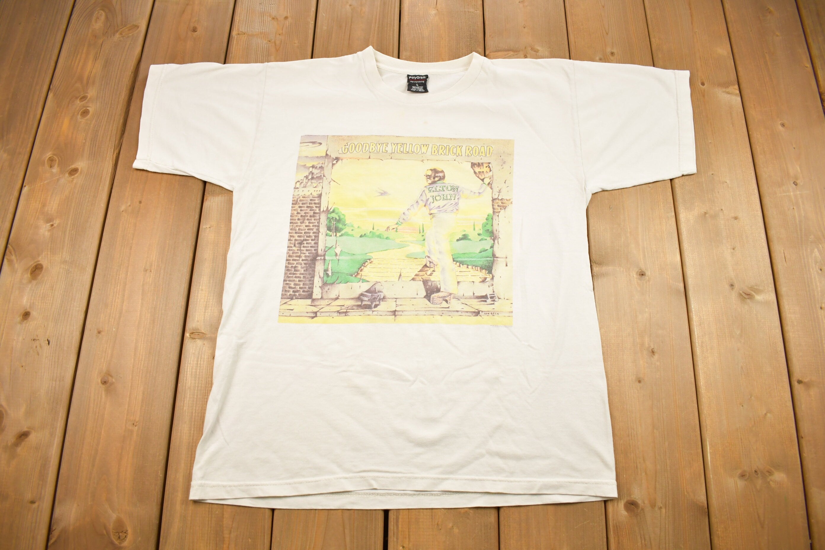 Vintage 1997 Elton John Goodbye Yellow Brick Road Band T-shirt