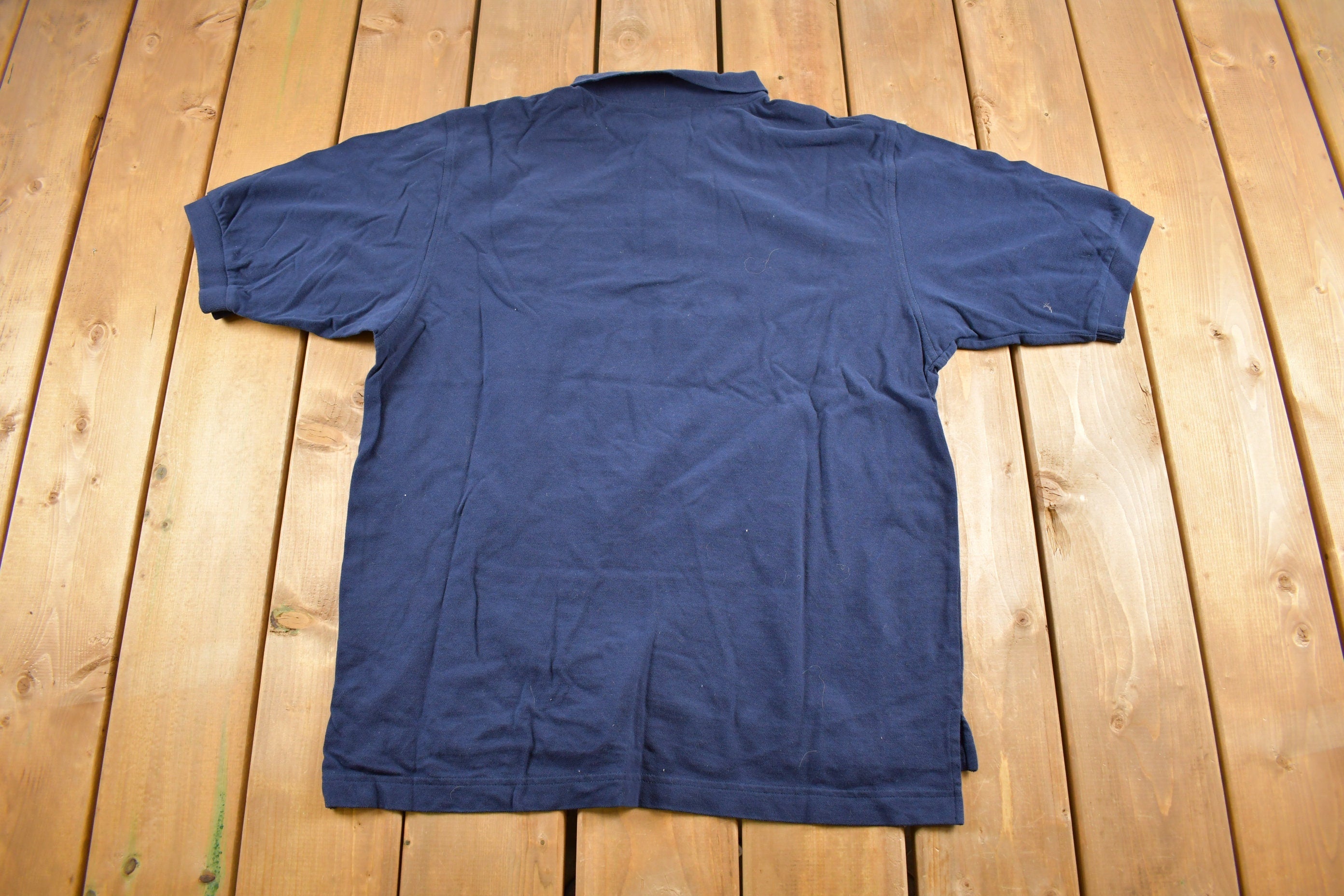 Vintage 1990s Nike Mid Swoosh Embroidered Polo T-Shirt