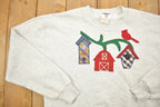 Vintage 1990s House Patchwork Cute Crewneck