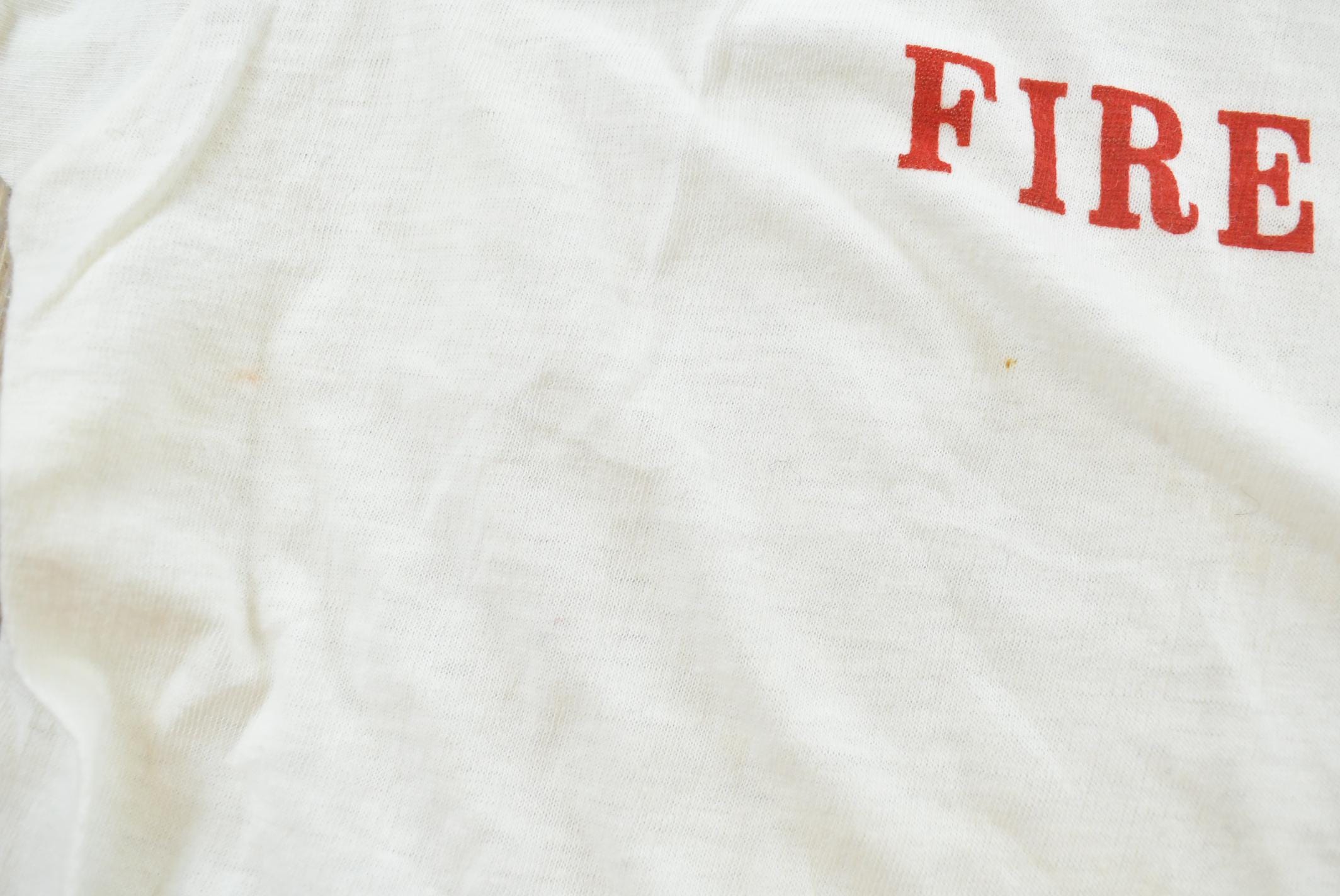 Vintage 1990s Fire Fighters Club Ringer T-Shirt Mens L