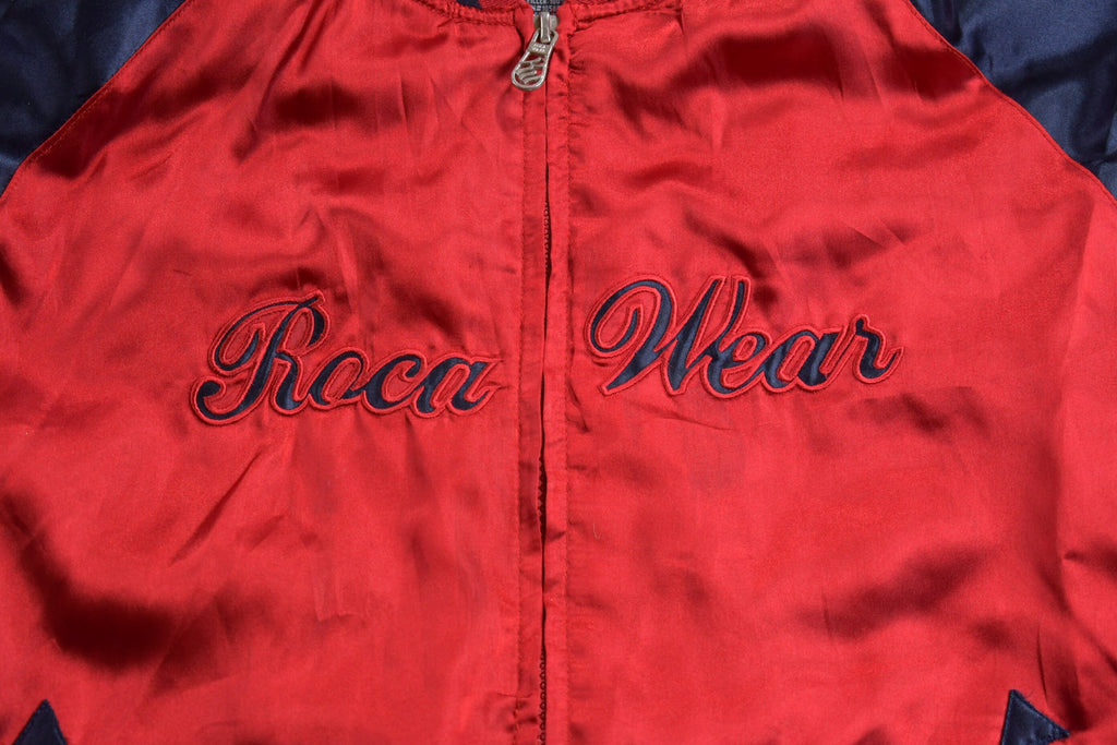 Vintage 1990s Roca Wear Satin Bomber Jacket