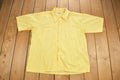Vintage 1960s Easy Man By Campus Blank Yellow Button Up Shirt