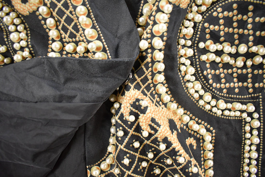 Vintage 1980s Pearls Beaded Jacket Women's XL