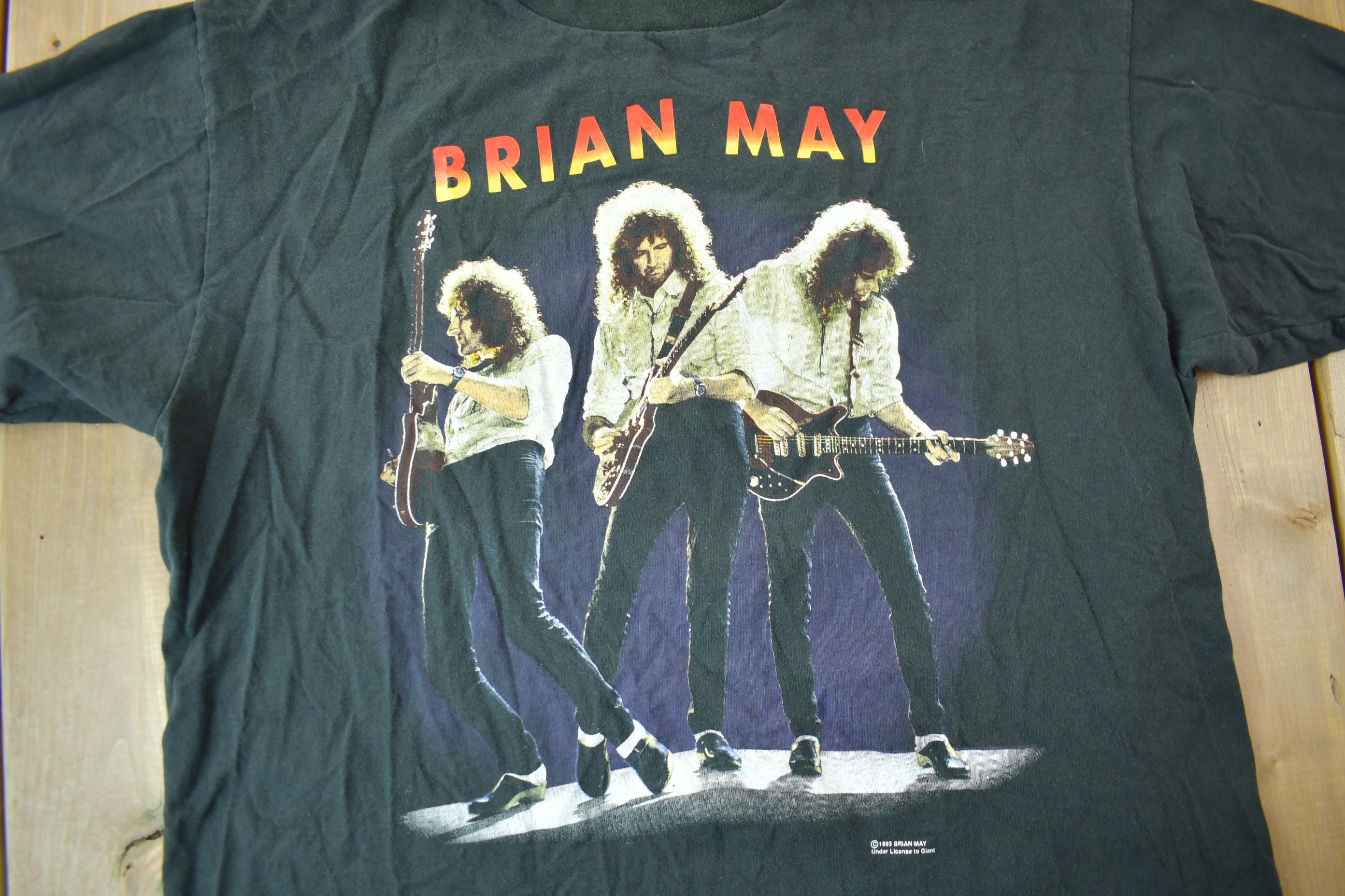 Vintage 1993 Brian May Rck Band Tour Single Stitch Band Tee