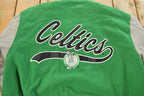 Vintage 1990s Boston Celtics NBA Basketball Embroidered Wool Varsity Jacket Men's Large
