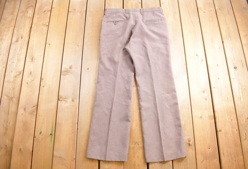 Vintage 1970s Brown Levis Panatela Trousers Pants Size 33 x 31