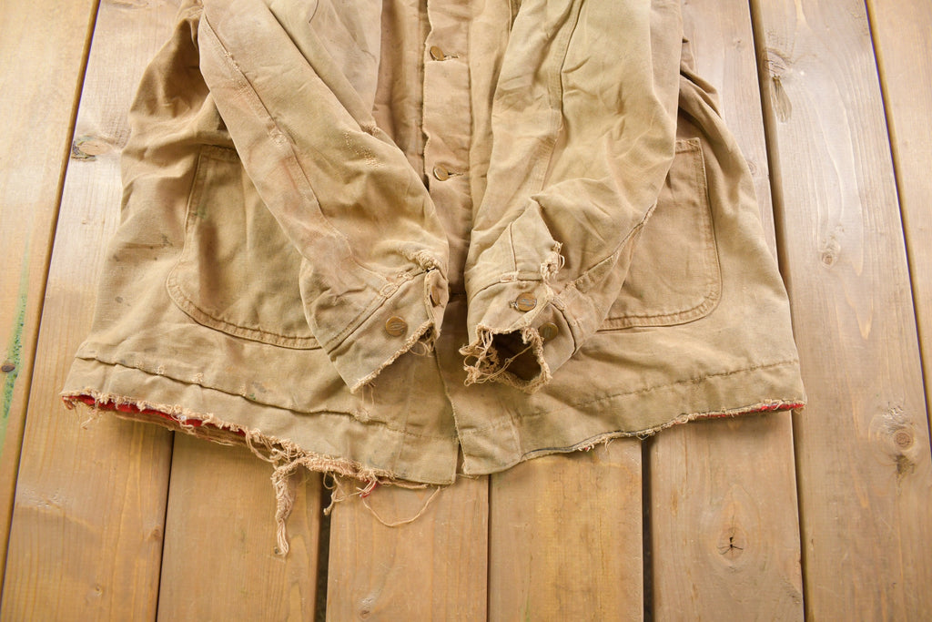 Vintage 1970s Heavily Carhartt Diamond Quilt Lined Painters Jacket