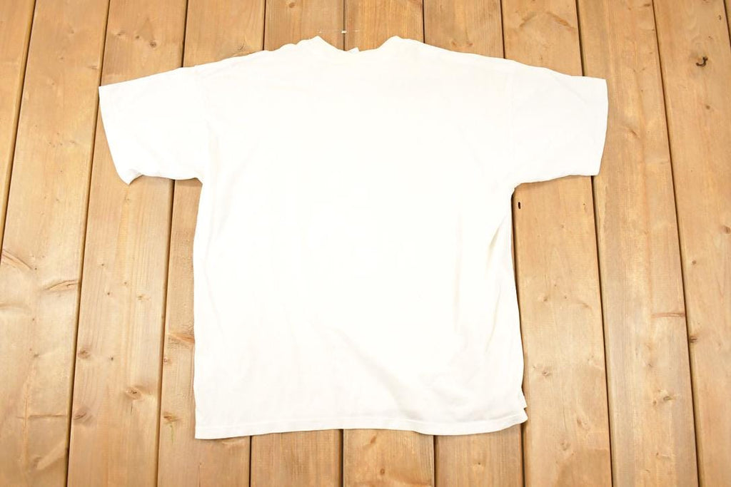 Vintage 1990s I Love Work Comedy Bear Souvenir Travel T-Shirt Men's M