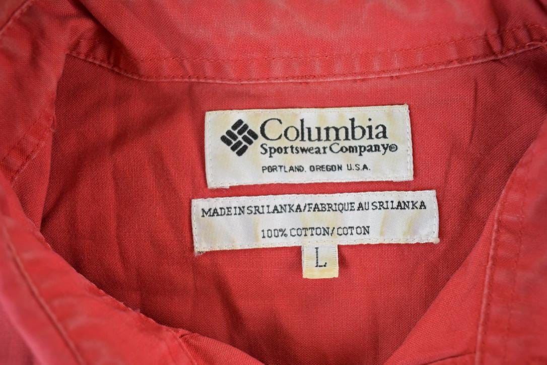 Vintage 1990s Columbia Button Up Western Style Style Shirt
