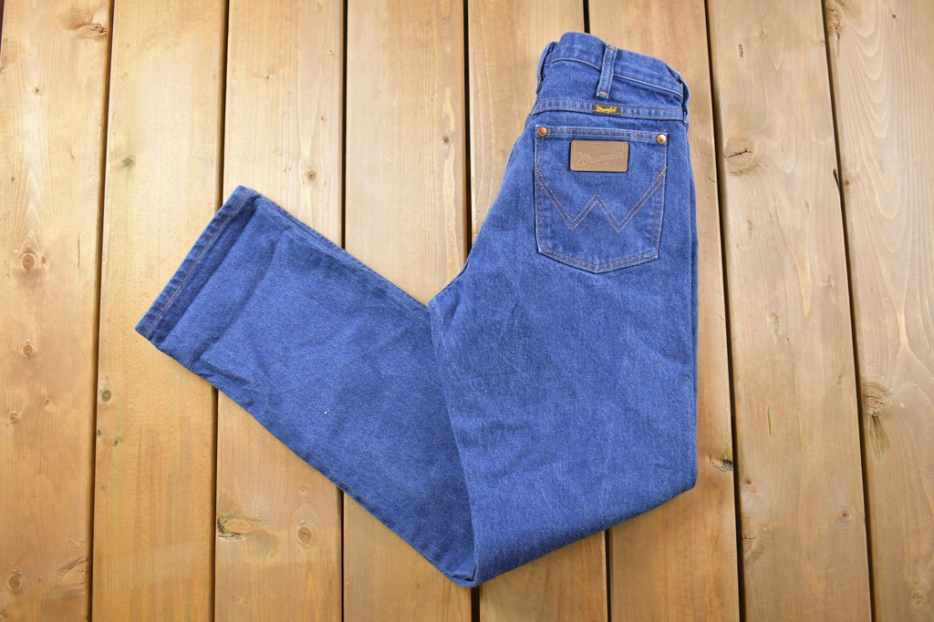 Vintage 1990's Wrangler Made in USA Dark Blue Jeans 26 x 31