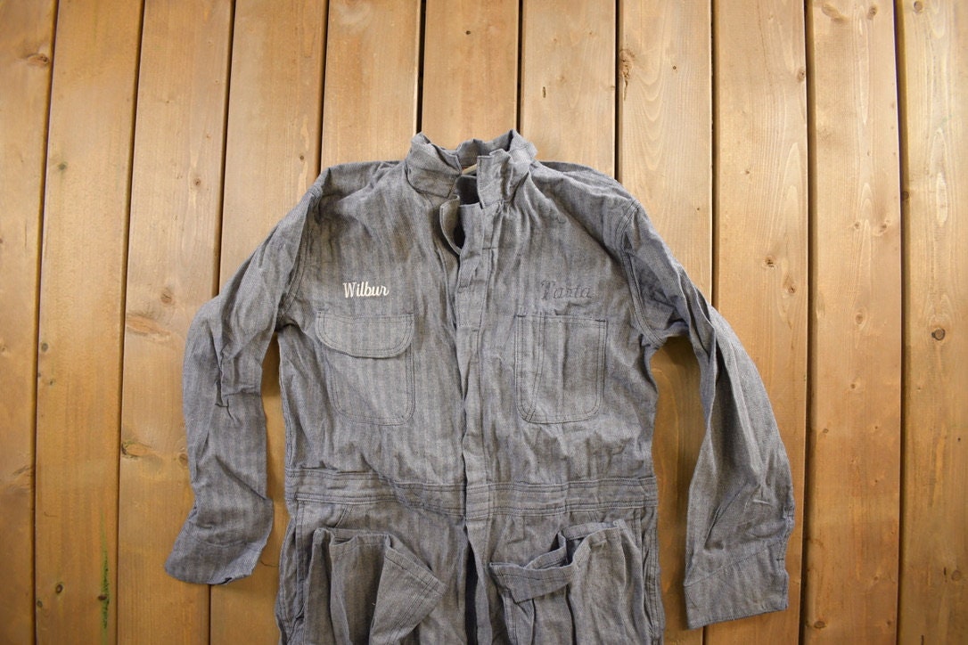 Vintage 1980s Big Ben Wrangler Jumpsuit Size 44 Reg