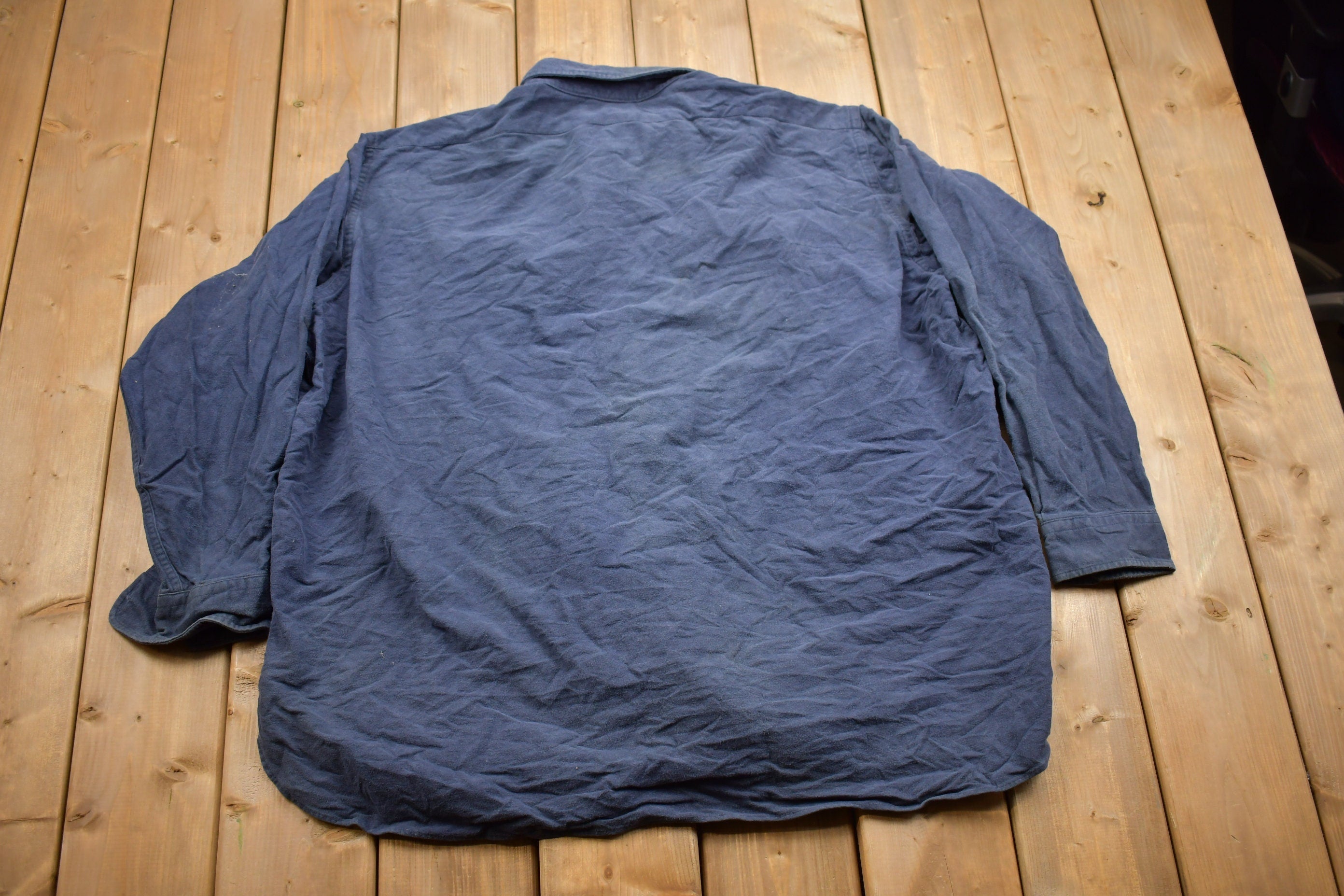 Vintage 1990s LL Bean Chamois Cloth Button Up Shirt