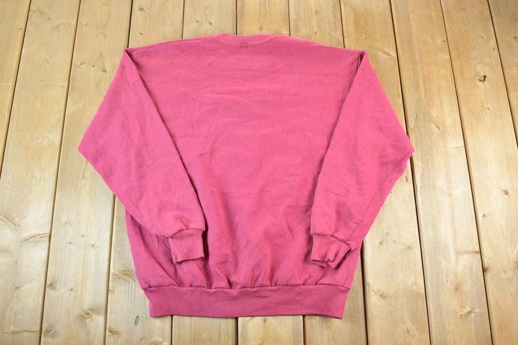 Vintage 1990s Abstract Floral Souvenir Crewneck Sweatshirt Made In USA