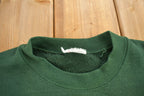 Vintage 1990s Forest Green Blank Crewneck Sweatshirt