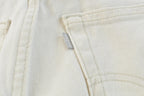 Vintage 1990s Levi Silver Tab Baggy Wide Leg Denim White Jeans Men's 28 x 29.5 / 90s Silvertabs / Streetwear / Baggy Jeans / Made in USA