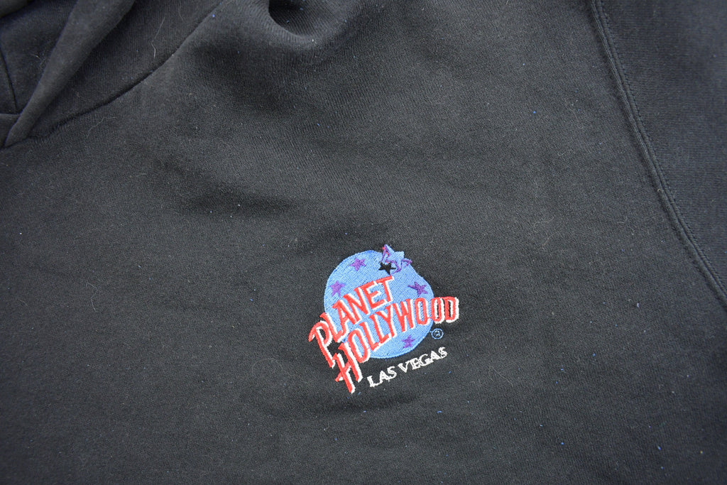 Vintage 1990s Planet Hollywood Las Vegas Embroidered Hoodie