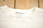 Vintage 1990s Club Monaco Blank White Crewneck Sweatshirt