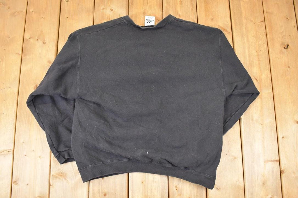 Vintage 2001 Ravens Vs Giants Super Bowl Tampa Embroidered NFL Crewneck Sweatshirt Mens L