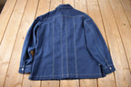 Vintage 1970s Lee Western Style Contrast Button Up Shirt Made in USA Size L