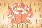 Vintage 1990s CX Clothing Exchange Chunky Abstract Abstract Knit Cardigan Sweater Women's L