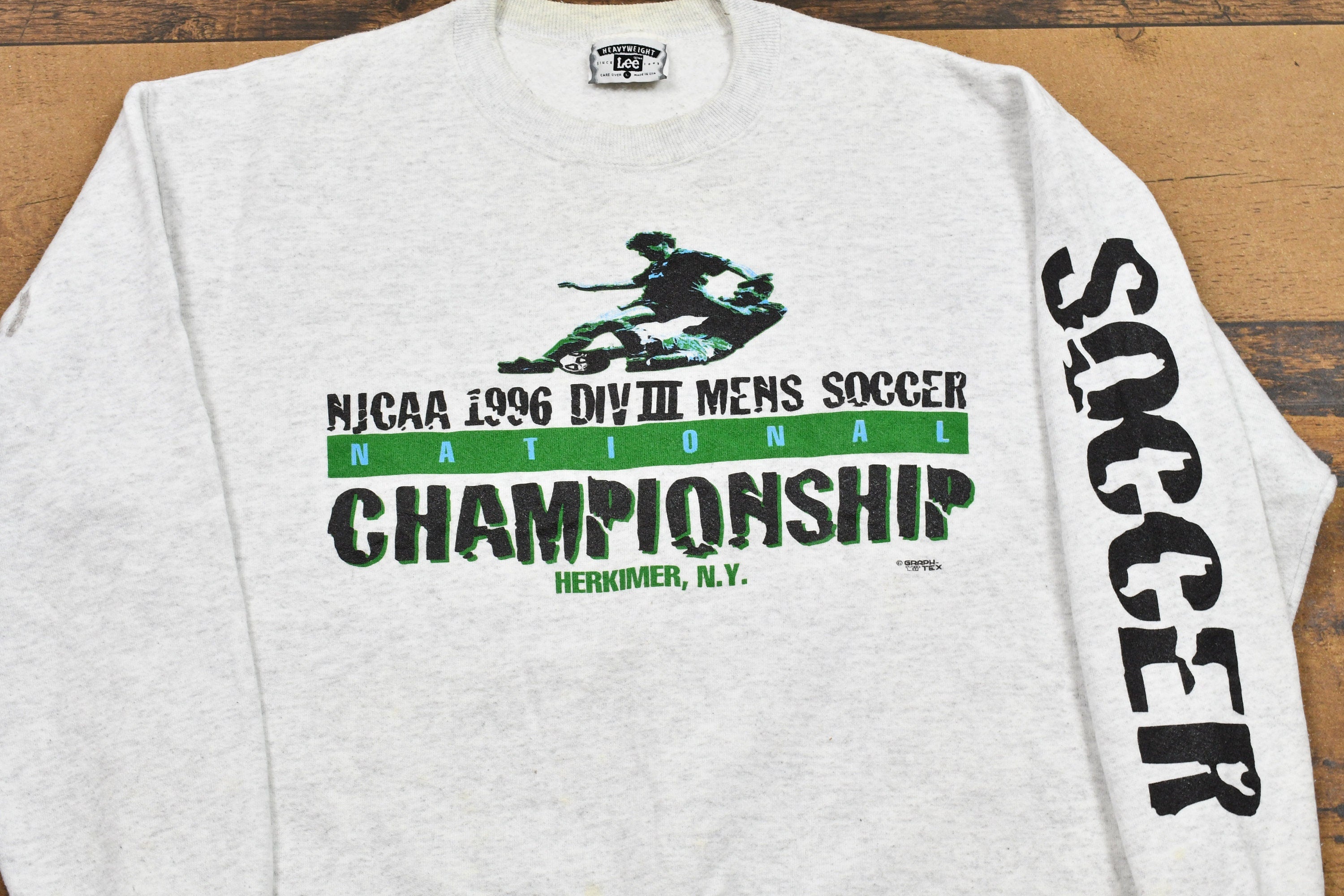 Vintage 1996 Soccer Championship Sportswear Graphic Sweatshirt