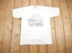 Vintage 1990s Northern Reflections Flowers For Sale Drawing Graphic T-Shirt