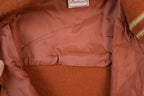 Vintage 1980s Fleetwood Women's Full Length Leather Hooded Bomber Style Coat
