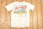 Vintage 1992 Back To The 50's Hot Rod CArtoon Graphic Print Souvenir T-Shirt Men's M