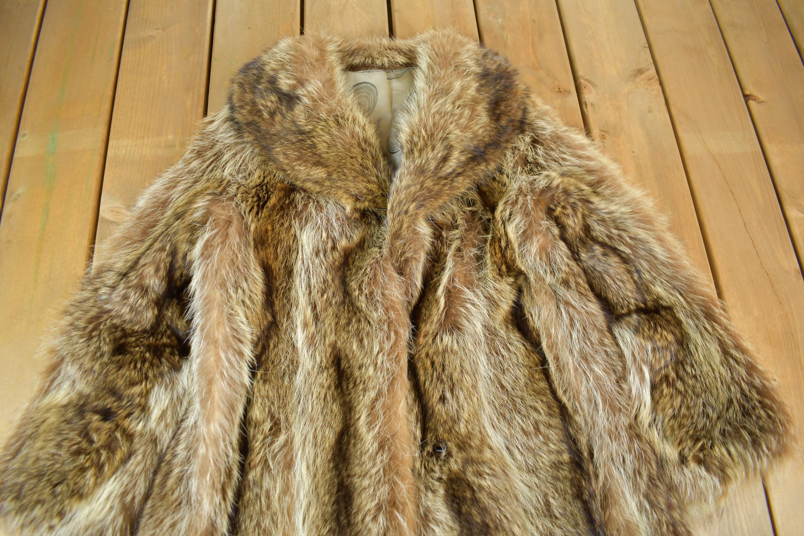 Vintage 1970s Coyote Long Coat