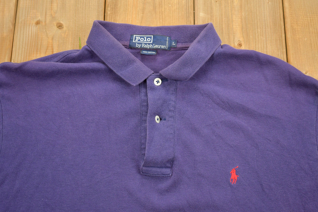 Vintage Polo Ralph Lauren Purple Collared Polo T Shirt