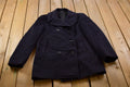 1960s Vintage Navy 100% Wool Button Up Jacket
