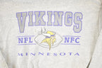 Vintage 1990s Minnesota Vikings NFL Crewneck Sweatshirt Men's L