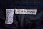 Vintage 1990's Fundamental Things Pleated Plaid Trousers 28 x 30