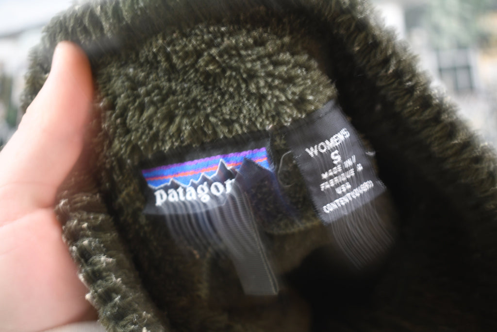 Vintage 1990s Patagonia Full Zip Deep Pile Sweater