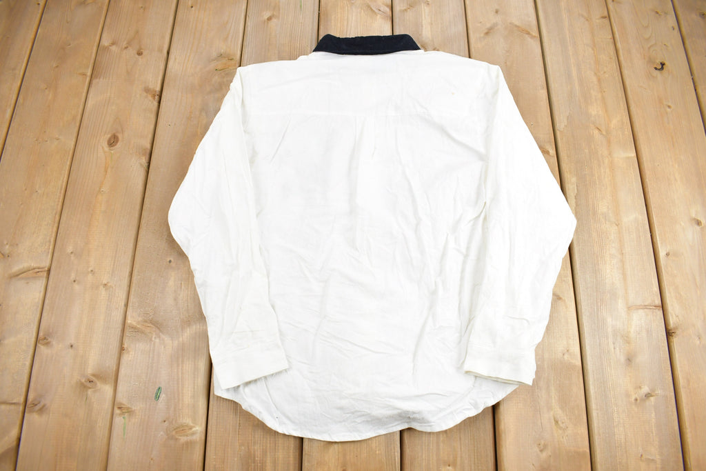 Vintage 1990s Jane Ashley Home On The Range Western Style Button Up Shirt
