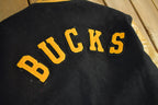 Vintage 1977 C.B. West Football Leather Varsity Jacket Men's Medium