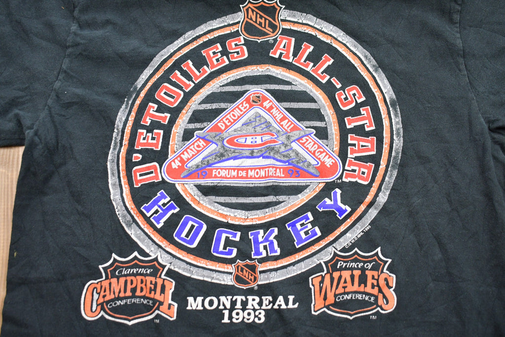Vintage 1993 Montreal All Star Hockey Graphic T-Shirt