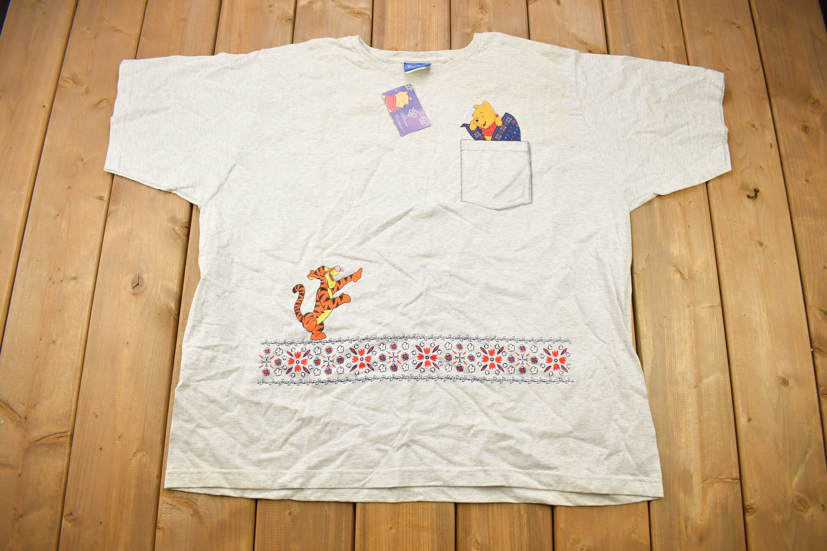 Vintage 1990s Deadstock Winnie The Pooh Tigger Cartoon Promo T-Shirt