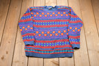 Vintage 1990s Liz Wear Abstract 3D Cable Knitted Sweater