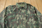 Vintage 1980s Canadian Military Camouflage Garrison Dress Land Army Jacket