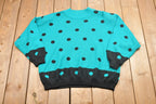 Vintage Knitted Polka Dot Sweater