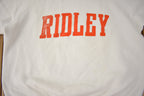 Vintage 1980s RIDLEY Spell Out Crewneck Sweatshirt Made In Canada