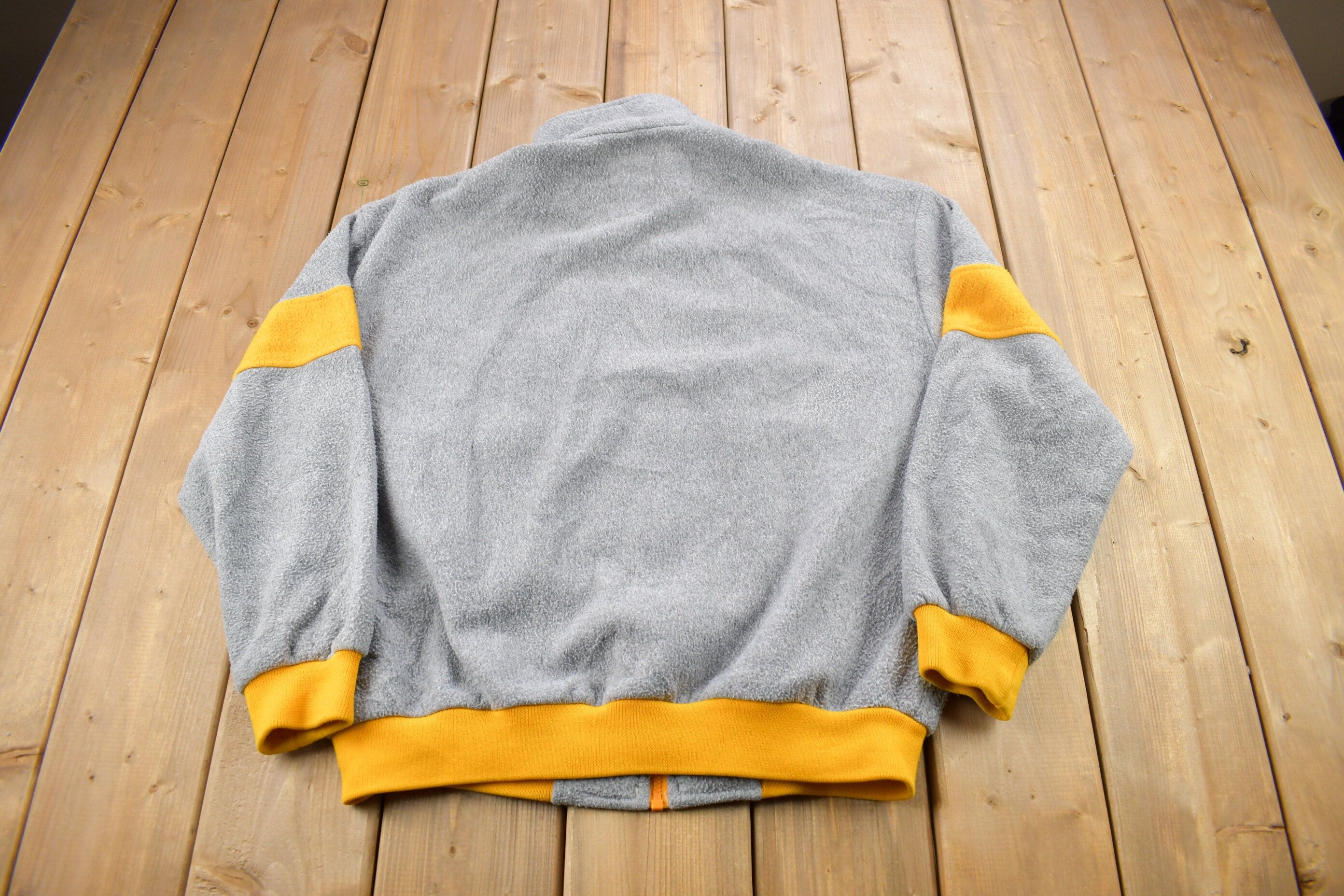 Vintage 1990s Equestrian Color Block Fleece Sweater