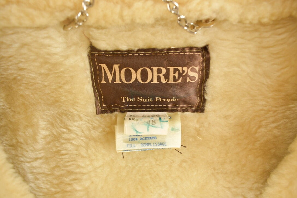 Vintage 1980s Moores Shearling Coat