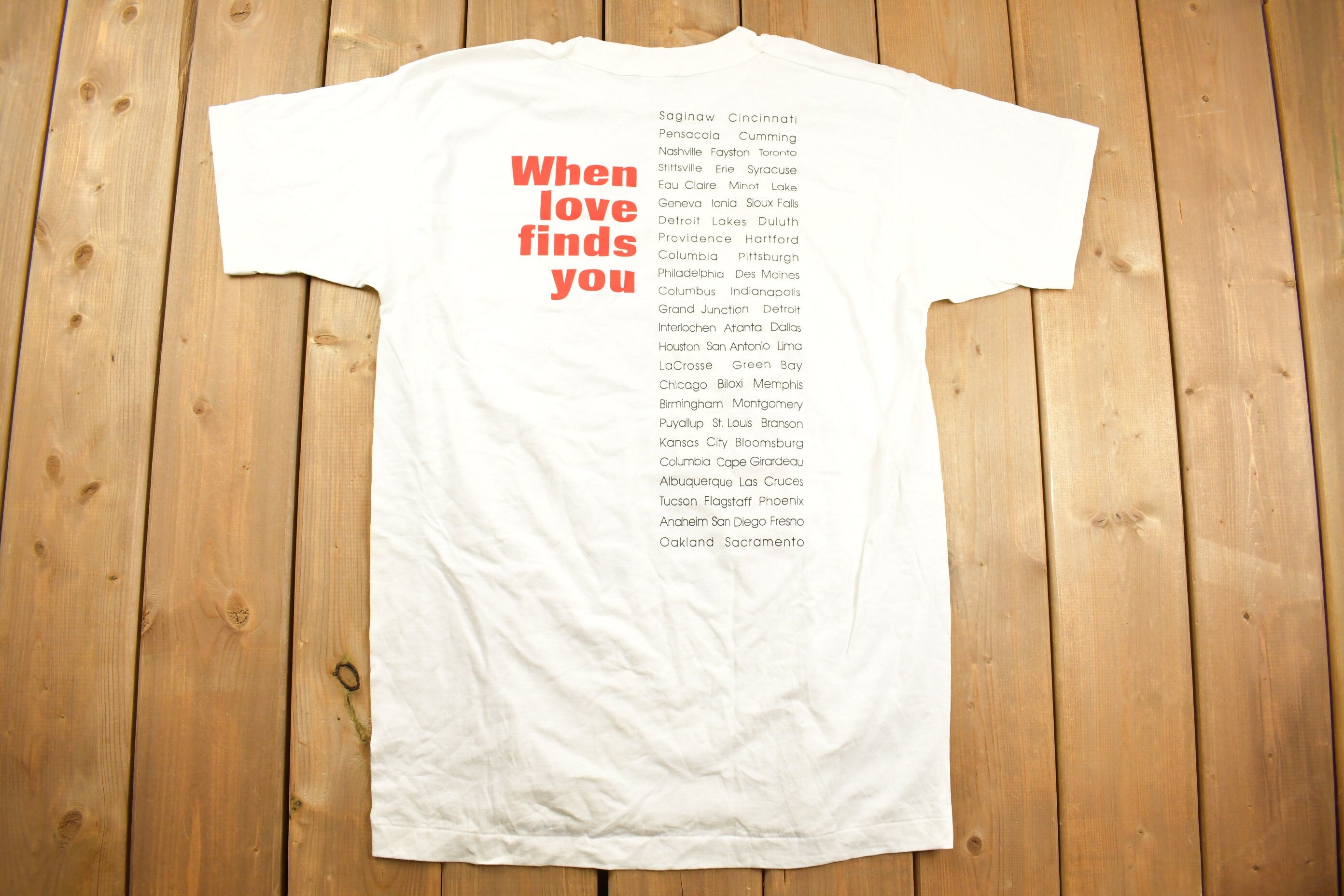 Vintage 1994 Vince Gill When Loves Find You Tour Band T-shirt