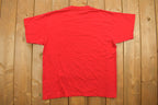 Vintage 1990s Key Elements Blank Red Pocket T Shirt