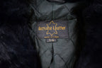 Vintage 1970s Genuine Leather Fur Collar Penny Lane Coat